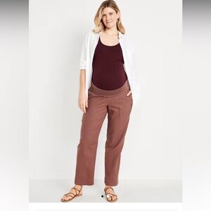 2 Pairs of Old Navy Rollover Waist Maternity Pants